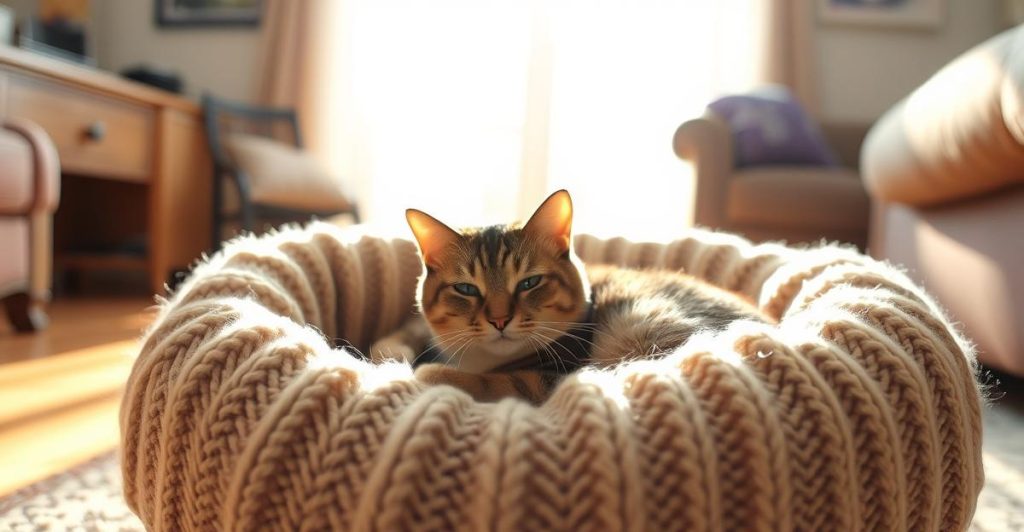 Cozy Cat Cave Heaven Build a DIY Sweater Bed for Your Feline Friend